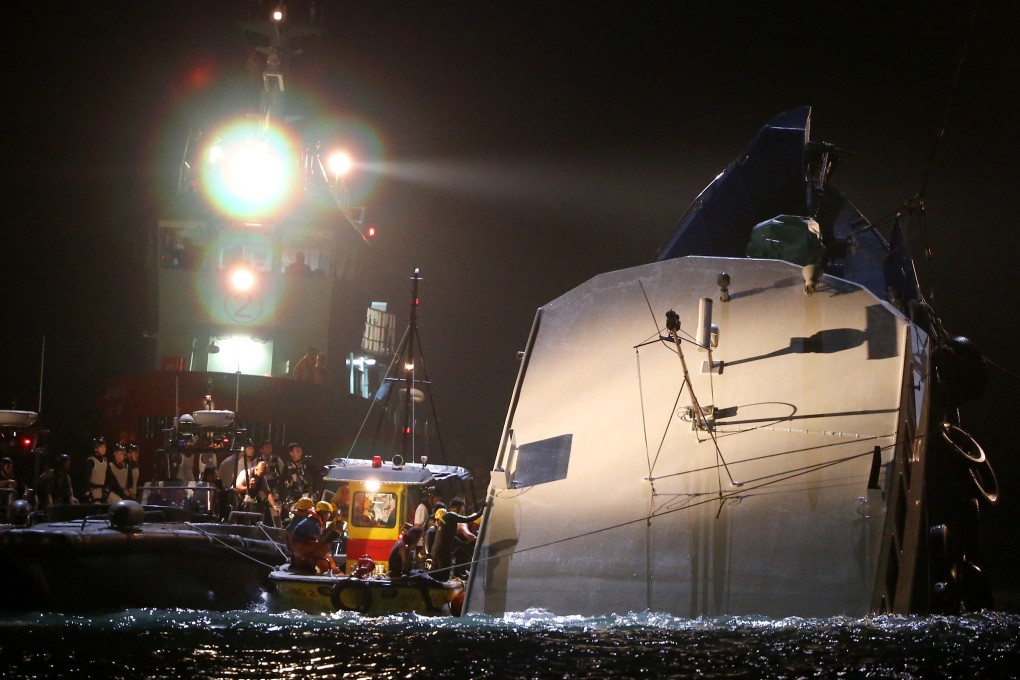 The accident took place on October 1, 2012, off the waters of Lamma Island and resulted in 39 deaths. Photo: Sam Tsang