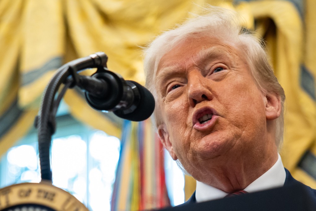 US President Donald Trump speaks at the White House in Washington on Wednesday. Photo: EPA-EFE