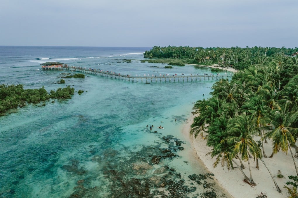 Cloud 9 hosts a World Surf League competition in October 2024. Photo: courtesy World Surf League