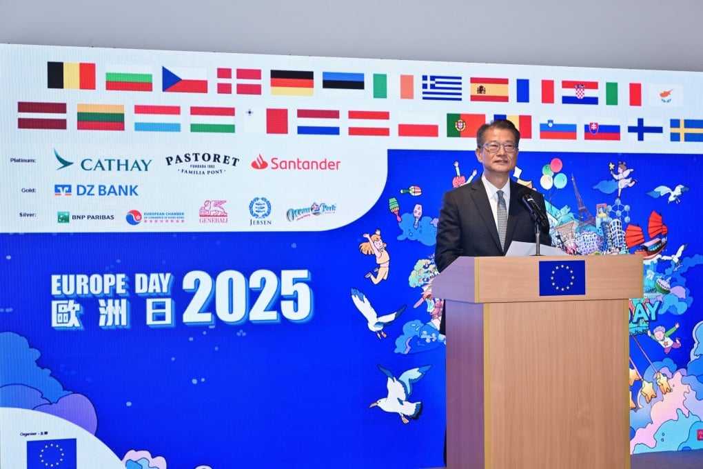 Finance chief Paul Chan has said that opportunities for cooperation between the EU and Hong Kong were “long-term and far-reaching”. Photo: Handout