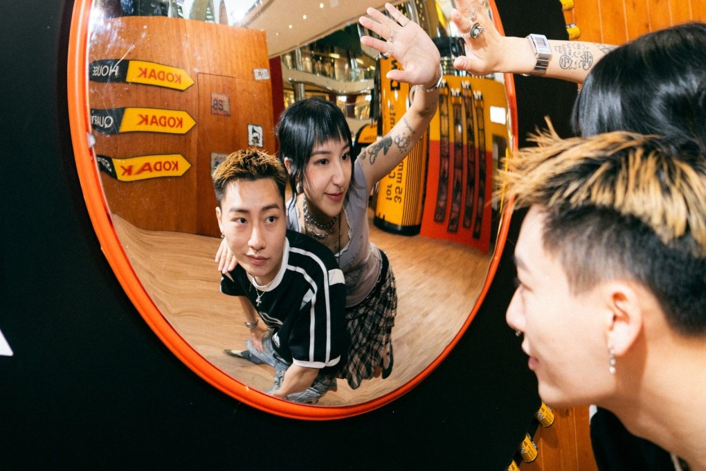 A couple try out one of the multi-angle mirrors for selfie taking at Kodak’s pop-up in Cityplaza, Tai Koo, one of our five recommendations for the best things to do in Hong Kong on the weekend of May 9 to 11. Photo: Cityplaza