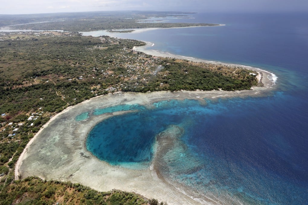 An aerial view of the coastline of Port Vila, Vanuatu. Photo: Getty Images