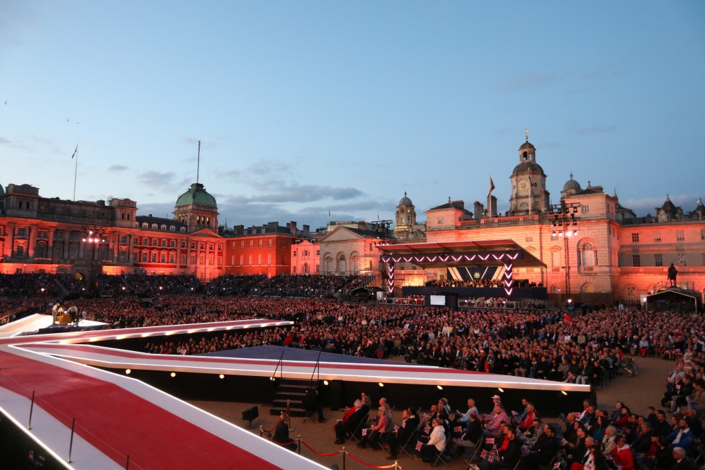 A large crowd attends the “VE Day 80: A Celebration to Remember” concert concluding  commemorations for the 80th anniversary of Victory in Europe Day in London on Thursday. Photo: Reuters