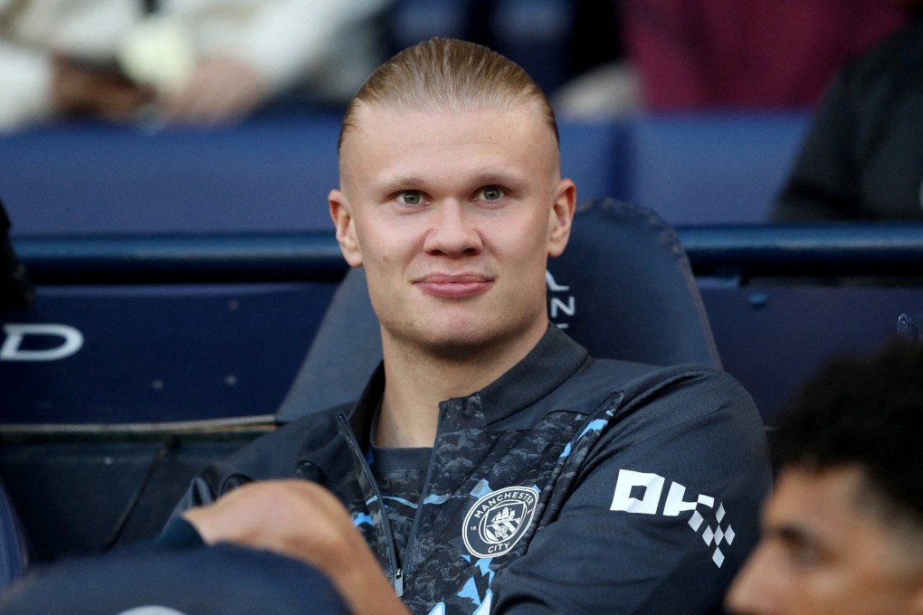 Manchester City indicated Erling Haaland could start against Southampton. Photo: Reuters