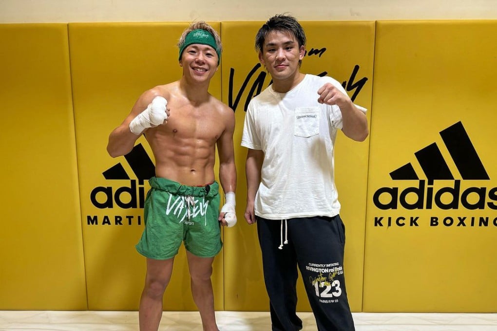 Yuki Yoza (left) with Takeru Segawa as he prepares for his ONE Championship debut. Photo: ONE Championship