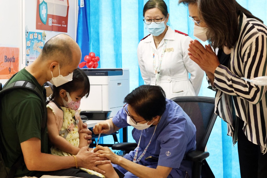 Health authorities have urged those who had yet to receive an initial dose of the Covid-19 vaccine, particularly infants and children, to get vaccinated as soon as possible. Photo: K. Y. Cheng