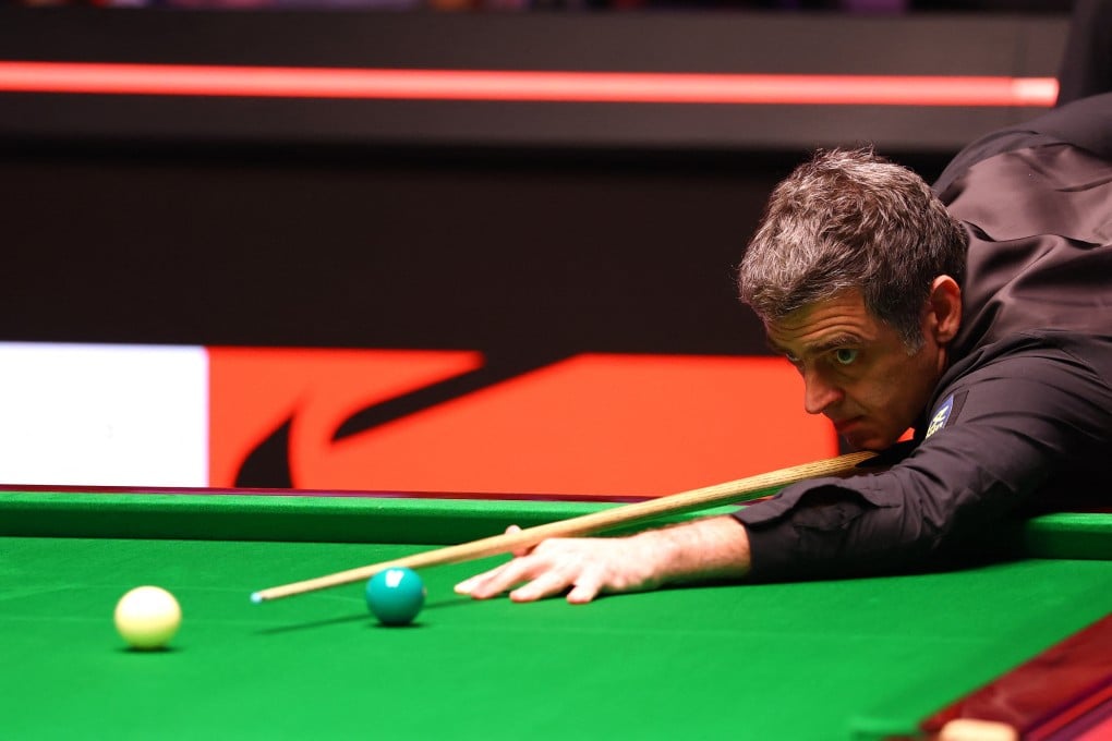 Ronnie O’Sullivan in action during this year’s World Snooker Championship in Sheffield. Photo: Action Images via Reuters