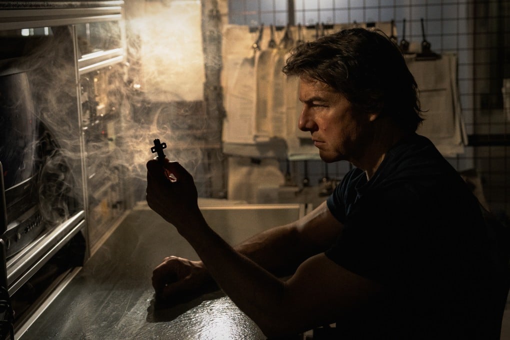 Tom Cruise as Ethan Hunt in a still from Mission: Impossible – The Final Reckoning, directed by Christopher McQuarrie. Ving Rhames and Simon Pegg co-star. Photo: Paramount Pictures and Skydance