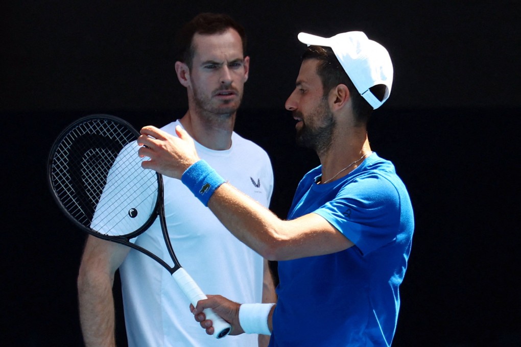 Novak Djokovic (right) has split from coach Andy Murray after the pair worked together for his run to the semi-finals at the Australian Open. Photo: Reuters