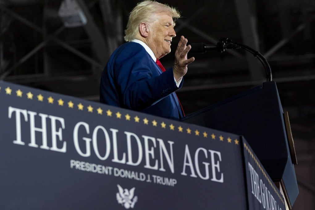 US President Donald Trump sent ripples through Taiwan when he used the phrase “unification and peace” when commenting on trade talks with Beijing. Photo: AP
