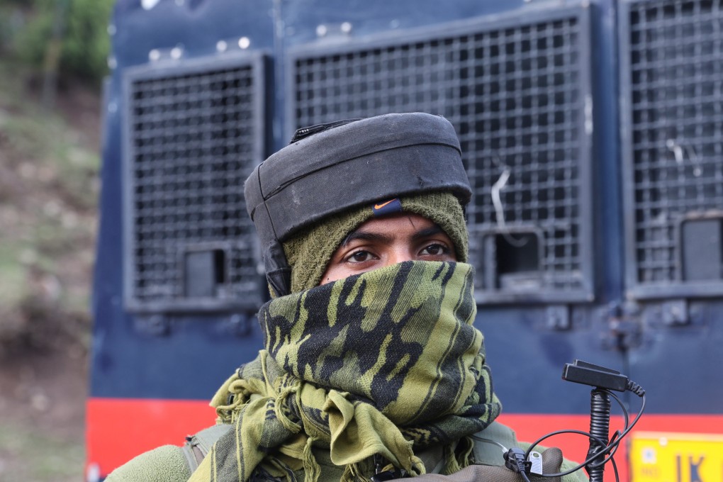 An Indian paramilitary soldier standing guard at Pahalgam, India, on April 23. Officials say terrorists attacked the popular tourist destination in south Kashmir, resulting in at least 26 deaths. Photo: EPA-EFE