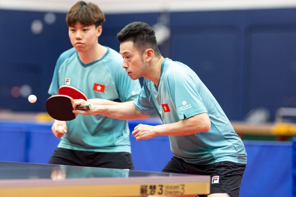 Baldwin Chan (left) will partner Wong Chun-ting in the men’s doubles in Doha. Photo: HKCTTA