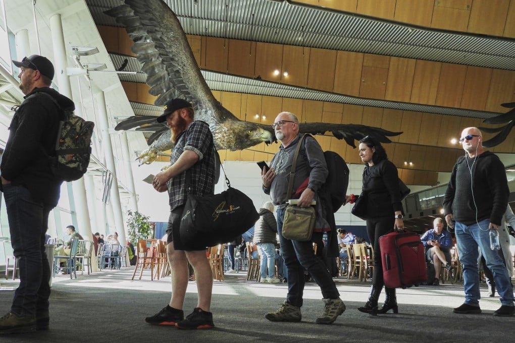 Passengers wait to board a flight at New Zealand’s Wellington Airport earlier this month. Photo: AP