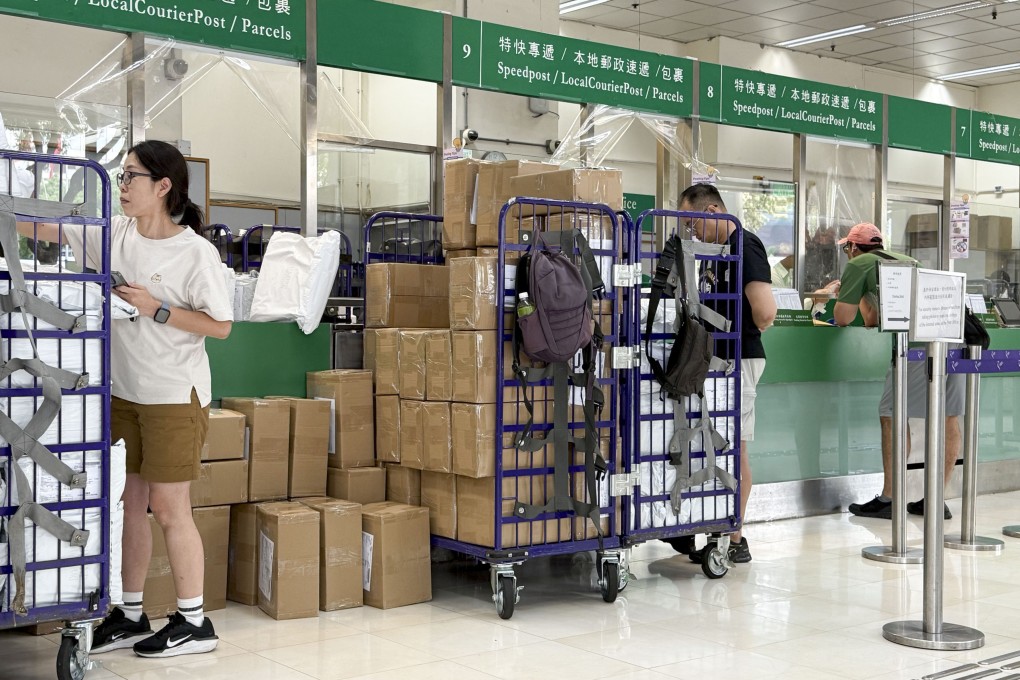 The suspension of parcel services to the US has been in place since April. Photo: May Tse
