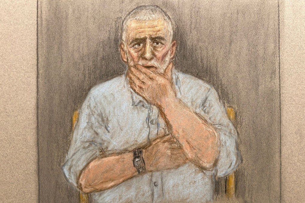 Peter Sullivan attends his Court of Appeal hearing at the Royal Courts of Justice in London on Tuesday. Courtroom sketch: Julia Quenzler via Reuters
