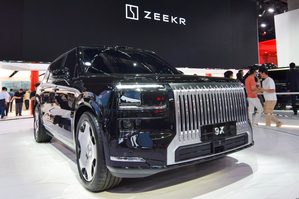 The Zeekr 9X plug-in hybrid SUV is displayed at the Auto Shanghai show. Photo: Reuters