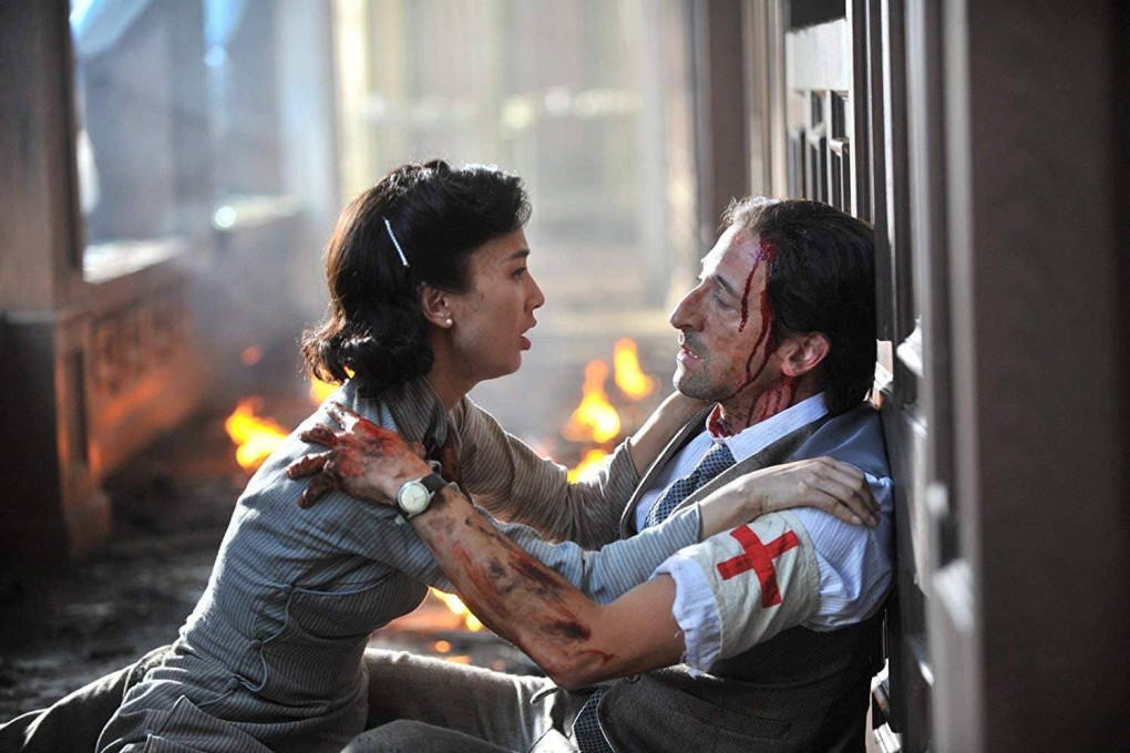 Huang Shengyi and Adrien Brody in a still from Air Strike. Xiao Feng’s 2018 film is a chaotic mix of genres and underwhelming action. Photo: Online