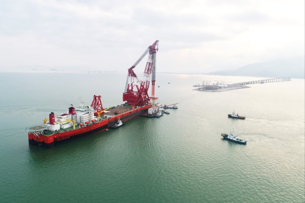 The Zhenhua 30, a 297.6-metre-long heavy lift vessel, was one of two Chinese ships spotted 345km northwest of Kume Island in Japan’s Okinawa prefecture. Photo: Handout