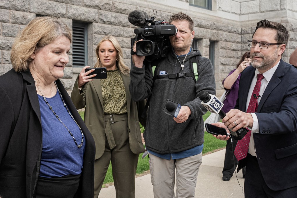 Milwaukee County Circuit Judge Hannah Dugan (left) leaves the federal courthouse after a hearing on Thursday. Photo: AP