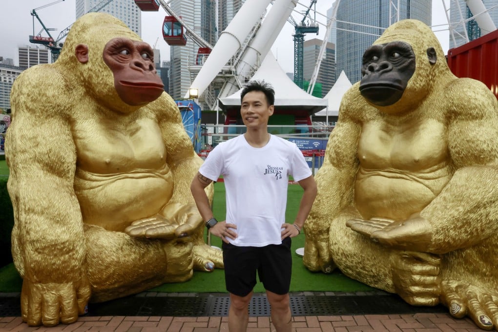Hong Kong ultrarunner Wong Chun-kiu poses on the Central Harbourfront before leading an AIA Vitality Hub running class on April 26, 2025. Wong has completed ultratrail races around the world, including in New Zealand, the United States, Singapore, Hong Kong, Taiwan and Beijing. Photo: Jonathan Wong
