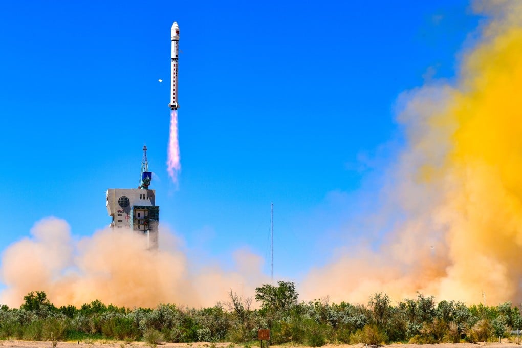 A Long March-2D carrier rocket with a space computing satellite constellation to form part of the Three-Body constellation blasts off from the Jiuquan Satellite Launch Centre on May 14. Photo: Xinhua