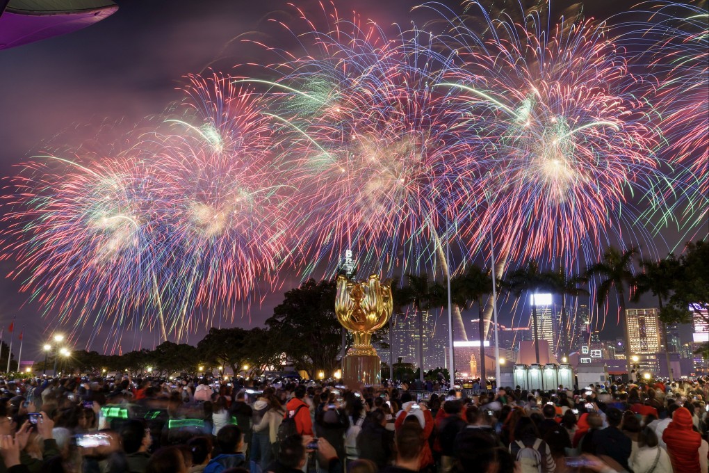 A fireworks display marks the Lunar New Year holiday in 2025. Photo: Dickson Lee