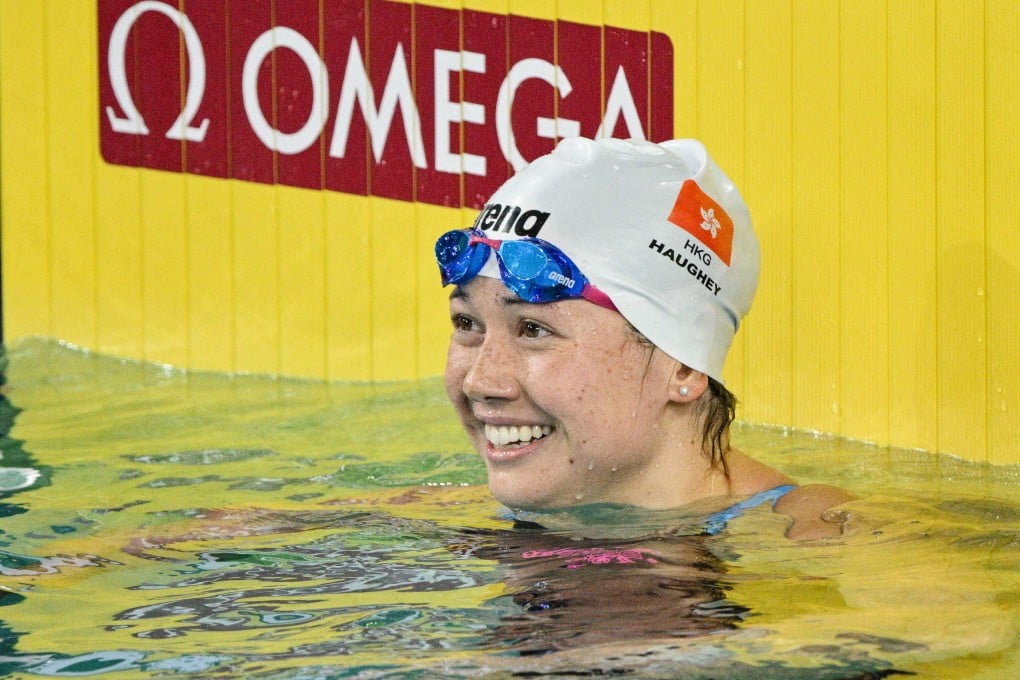 Hong Kong’s Siobhan Haughey was back in an international field after her break from swimming. Photo: AFP