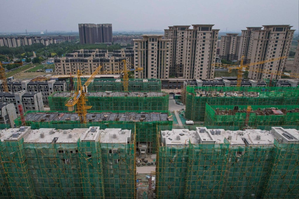 Residential buildings under construction in Tianjin in June 2024. Photo: AFP