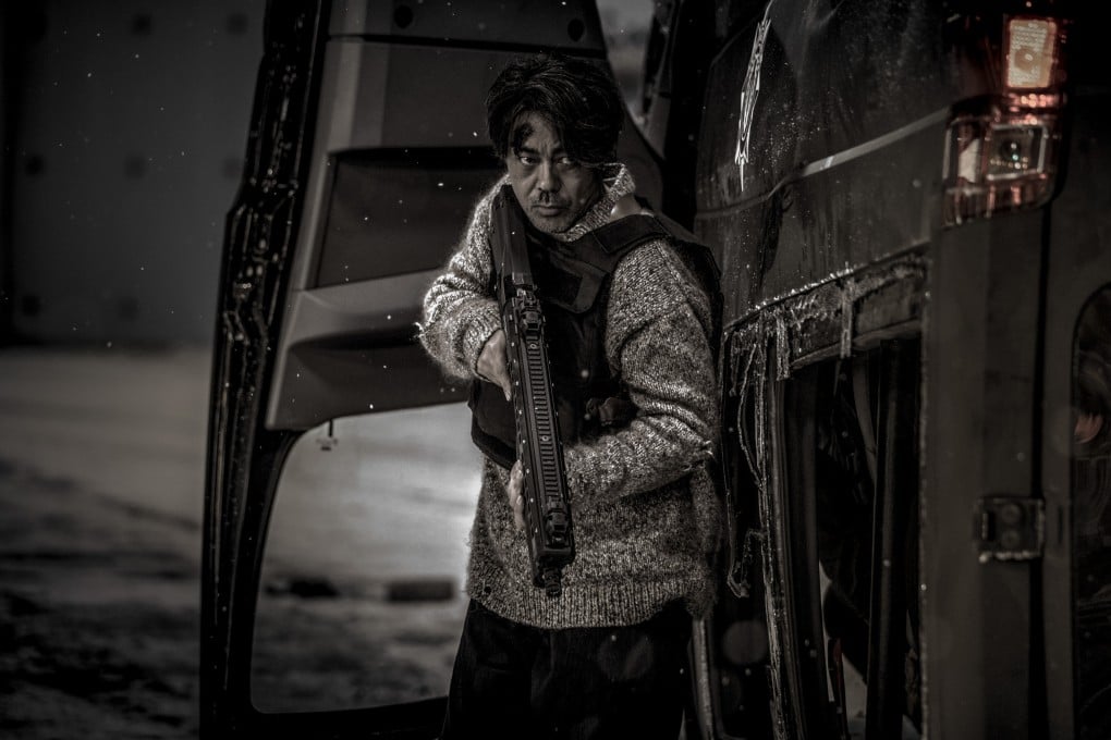 Lau Ching-wan in a still from Sons of the Neon Night, directed by Juno Mak. The film is set in a dark, dystopian, perennially snow-covered Hong Kong in 1994.