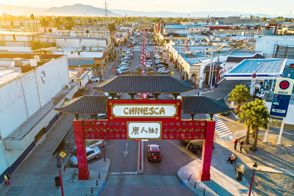 A traditional gate marks an entrance to Mexicali’s Chinatown, known as La Chinesca, in the city in Mexico’s Baja California state.