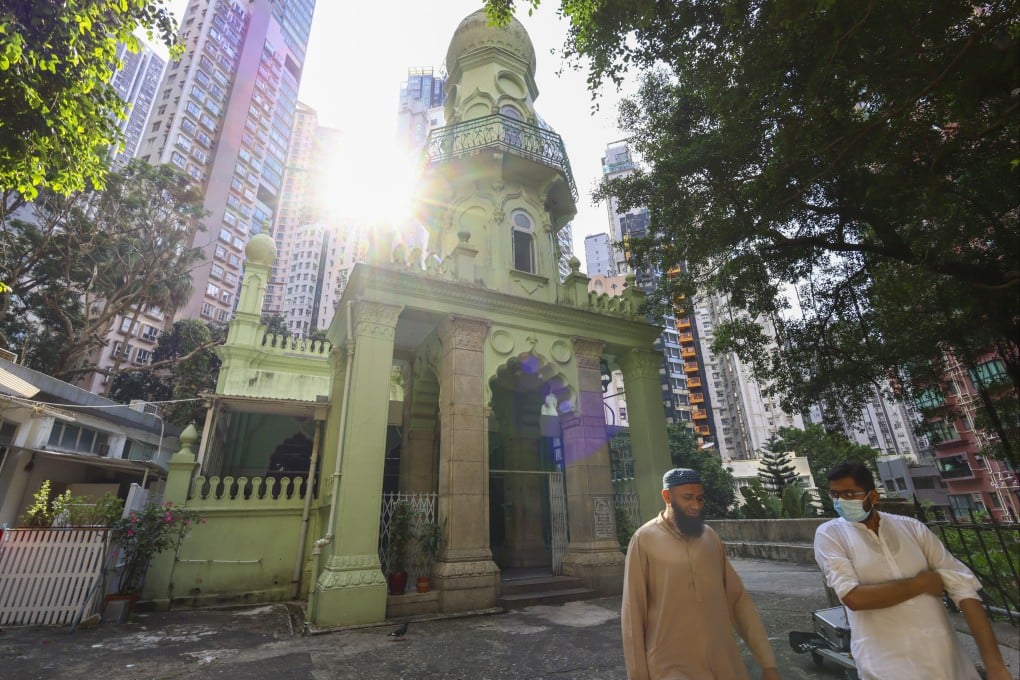 A view of Jamia Mosque, a declared monument, in the Mid-Levels in 2022. Hong Kong’s Muslim community has historically been peaceful. Photo: Dickson Lee