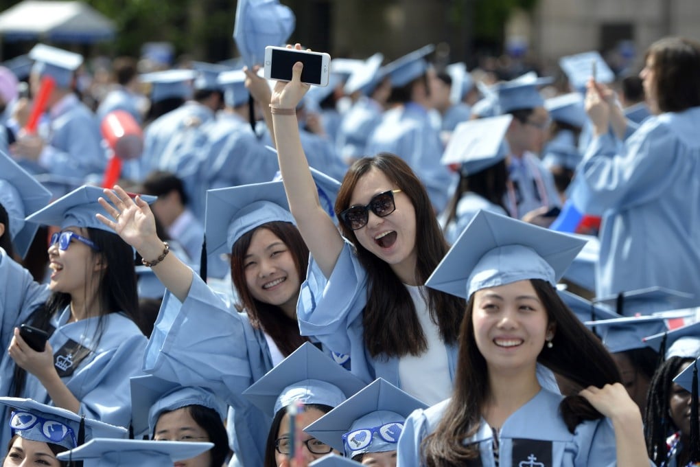 Chinese graduates of Columbia University attend the commencement ceremony in New York City, United States. Photo: Xinhua