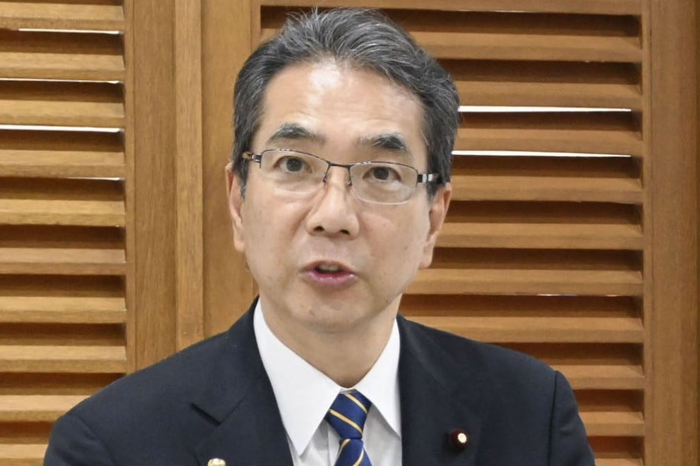 Taku Eto, Japan’s agriculture, forestry and fisheries minister, speaks at a press conference in Jakarta last month. Photo: Kyodo