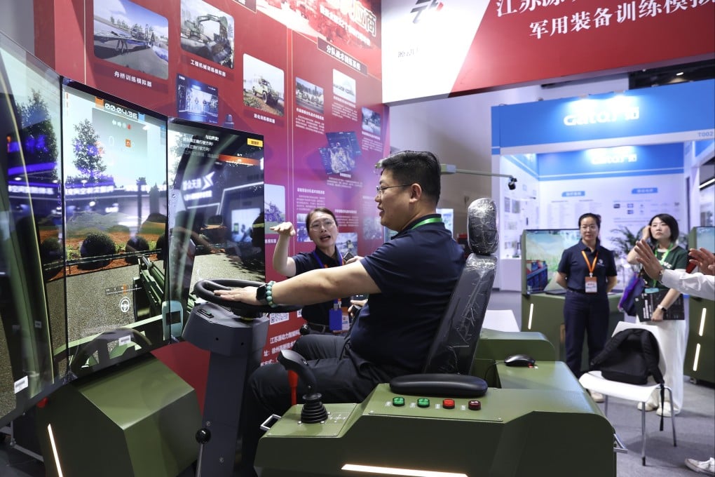Hundreds of vendors had products on show at the China (Beijing) Military Intelligent Technology Expo in Beijing. Photo: VCG via Getty