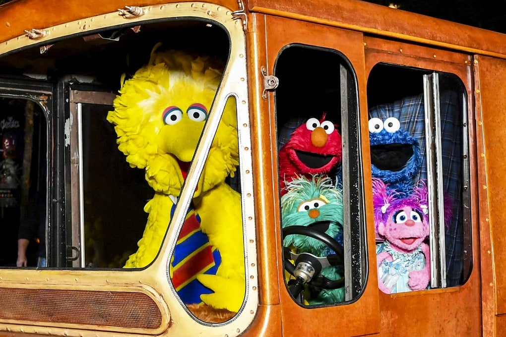 Sesame Street Characters (from left) Big Bird, Elmo, Cookie Monster, and Abby Cadabby attend HBO Premiere of Sesame Street’s The Magical Wand Chase in November 2017 in New York City. Photo: AFP