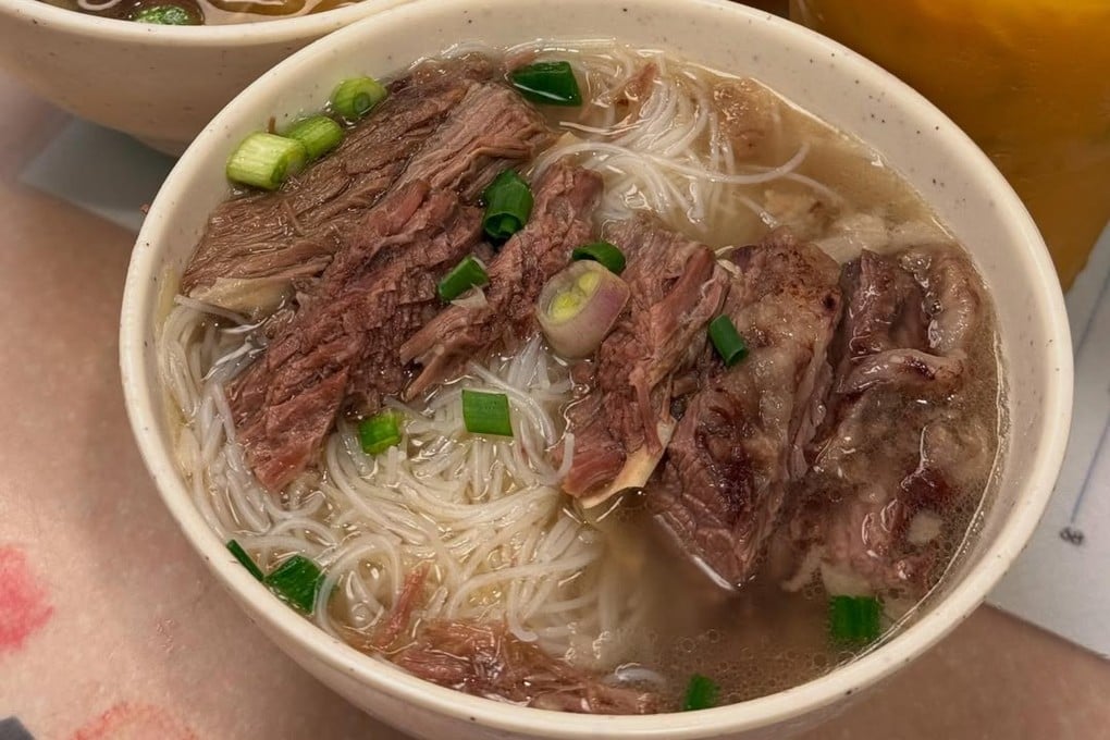 Beef brisket noodles at Kau Kee on Gough Street in Sheung Wan, Hong Kong. The restaurant recently came under fire on Chinese social media platform RedNote for its service and food. Photo: Instagram/aiqibabe