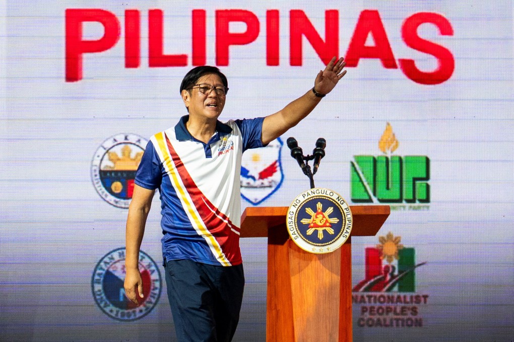 Philippine President Ferdinand Marcos Jnr during a campaign rally in Metro Manila earlier this month. Marcos has said he is open to reconciling with the Dutertes. Photo: Reuters