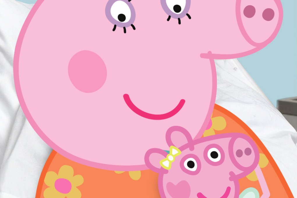 Mummy Pig with Evie in a Facebook post by British television news show Good Morning Britain, which first revealed the baby’s name. Photo: Facebook/Good Morning Britain