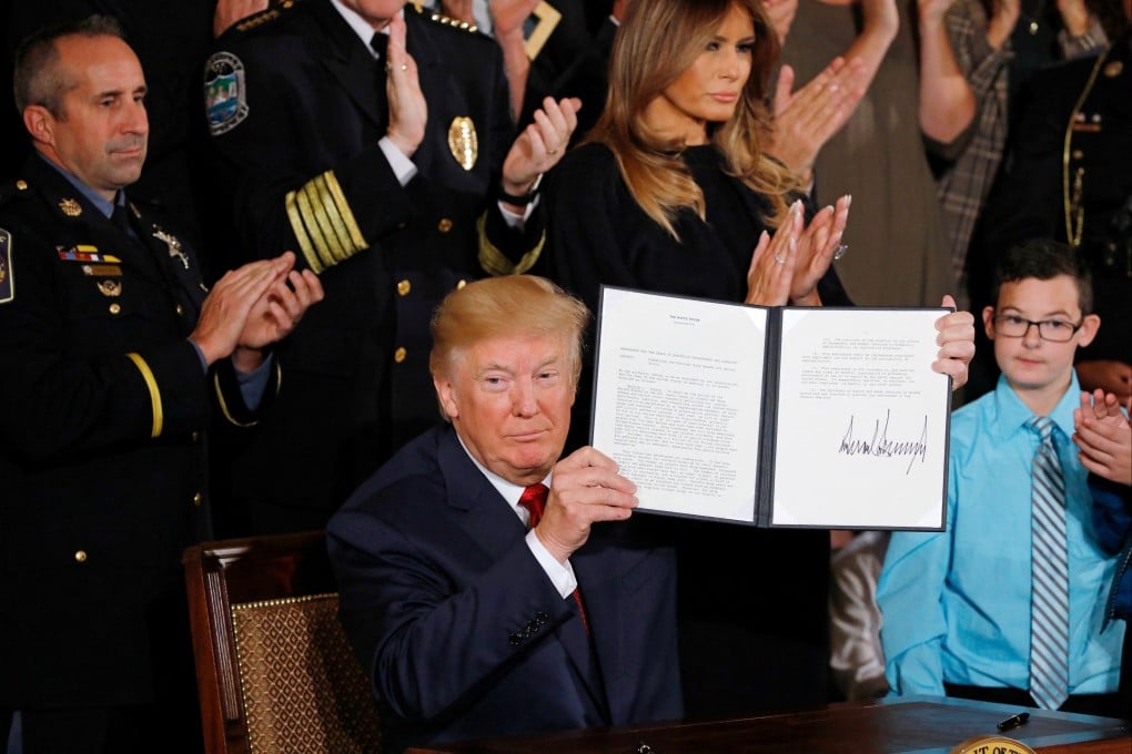 In his first term, US President Donald Trump signed a presidential public health emergency declaration on the nation’s opioid crisis. In his second, he has cited fentanyl as a factor in the tariff debate. Photo: Reuters
