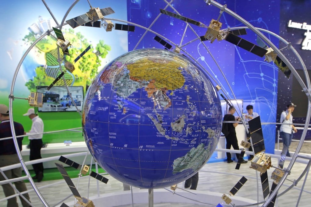 A model of mainland China’s BeiDou navigation satellite system in 2018. Photo: AP