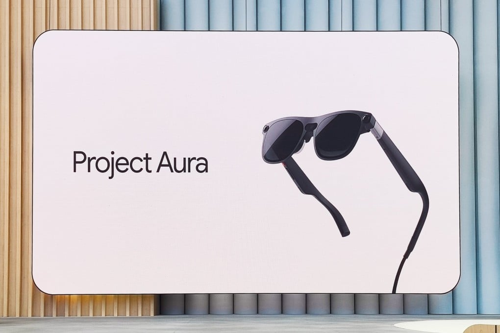 The Project Aura eyewear from Xreal and Google is expected to compete with other augmented reality spectacles from the likes of Meta Platforms, Orion and Artemis. Photo: Handout