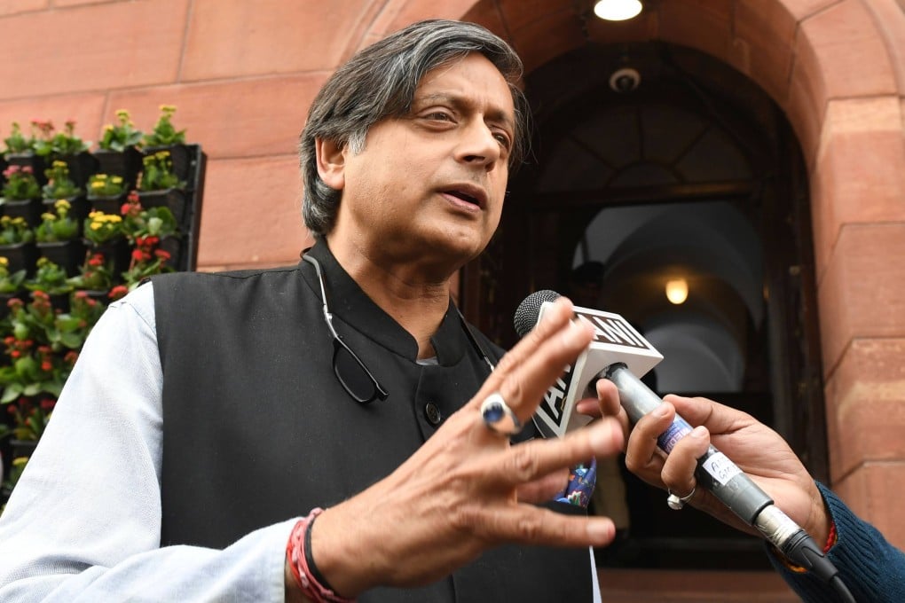 Indian Congress party leader Shashi Tharoor. Photo: AFP