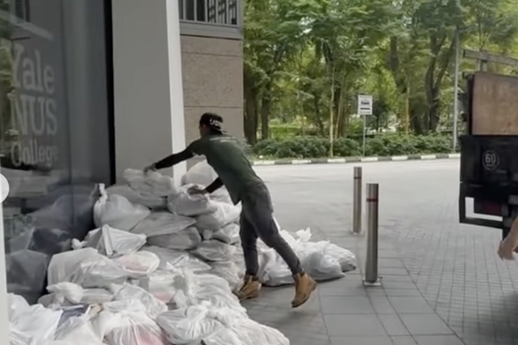 The disposal of books from the Yale-National University of Singapore College library has sparked anger among its alumni and the public. Photo: ryanyeokh/Instagram