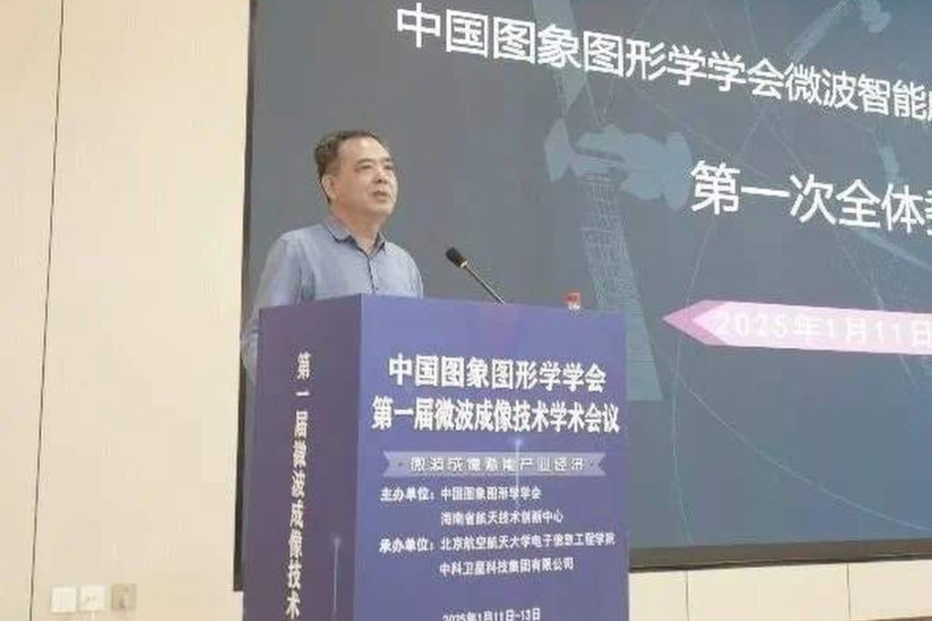 The Chinese radar expert Li Chunsheng died after being taken ill at a conference. Photo: Handout The Chinese radar expert Li Chunsheng died after being taken ill at a conference. Photo: Handout