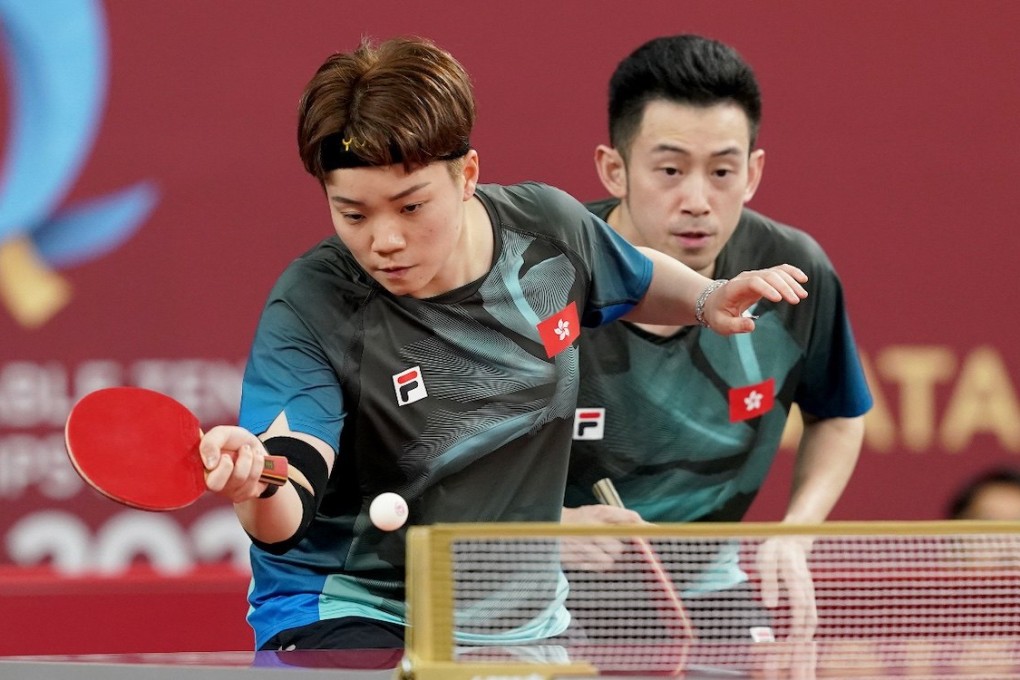 Hong Kong’s Doo Hoi-kem (left) and Wong Chun-ting, who play in the semi-finals on Friday, have won three previous world bronze medals together. Photo: ITTF