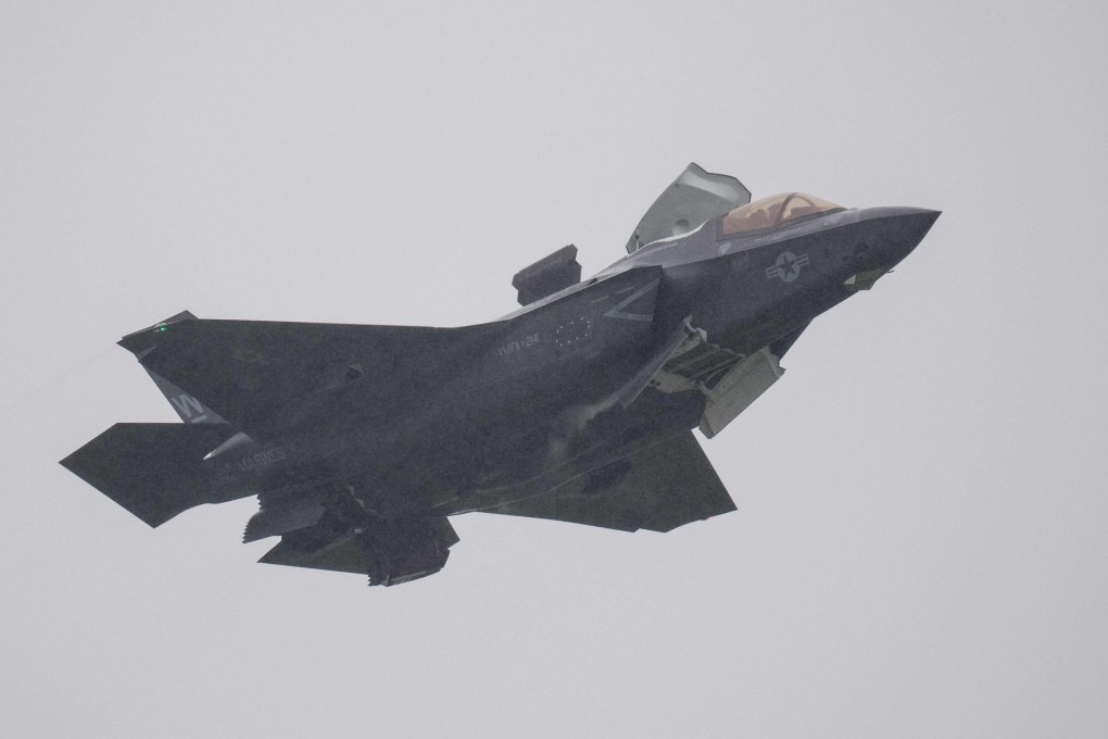 A US F-35B performs a flight demonstration during Osan Air Power Days 2025 at Osan Air Base in Pyeongtaek, about 60km south of Seoul, on May 9. Photo: AFP