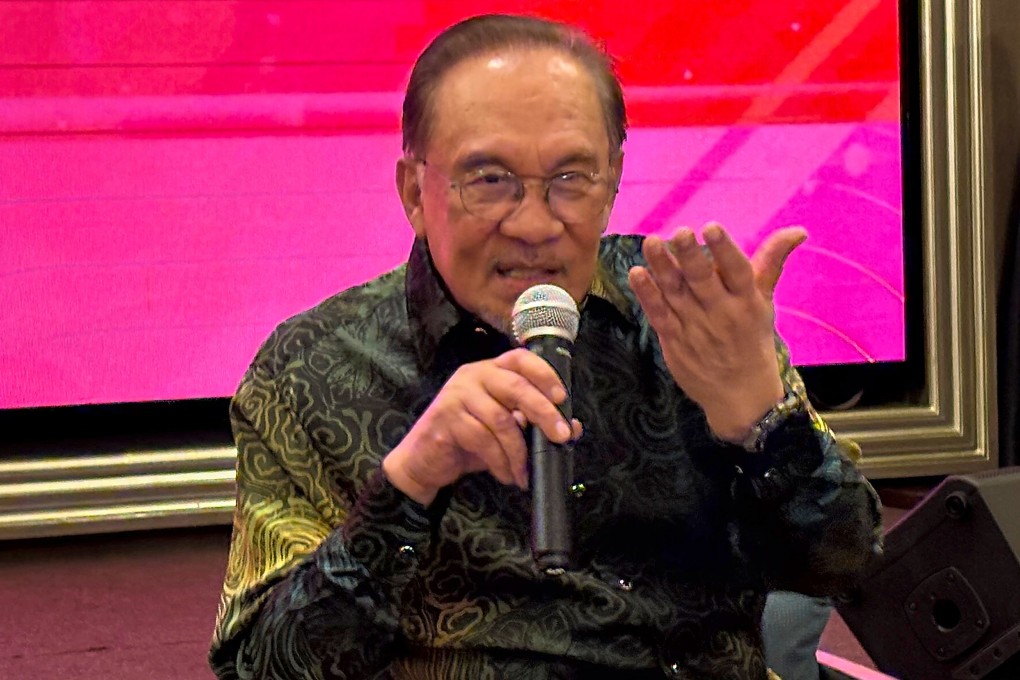 Malaysian Prime Minister Anwar Ibrahim at a media briefing on Wednesday ahead of a series of Asean summits. Photo: AP