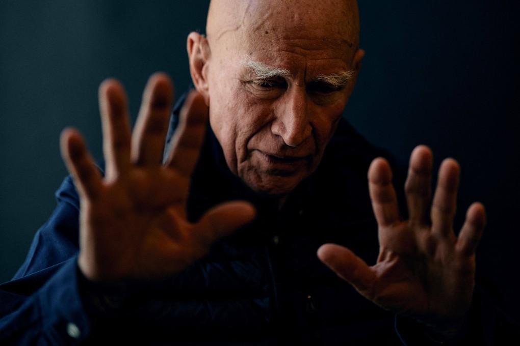 Brazilian photographer Sebastiao Salgado poses for a portrait in London in April 2024. Photo: AFP