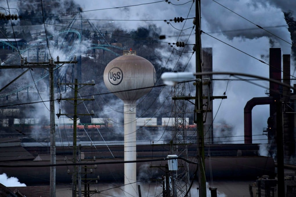 The US Steel Edgar Thomson Works is seen in North Braddock, Pennsylvania, in January 2020. Photo: AFP