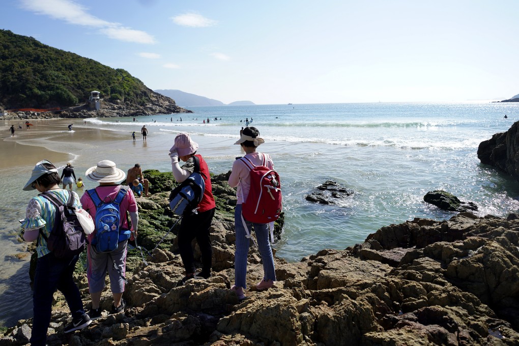The coasteering trip by the three foreign women turned perilous near Kwun Yam Shan at Big Wave Bay in Southern district. Photo: Winson Wong